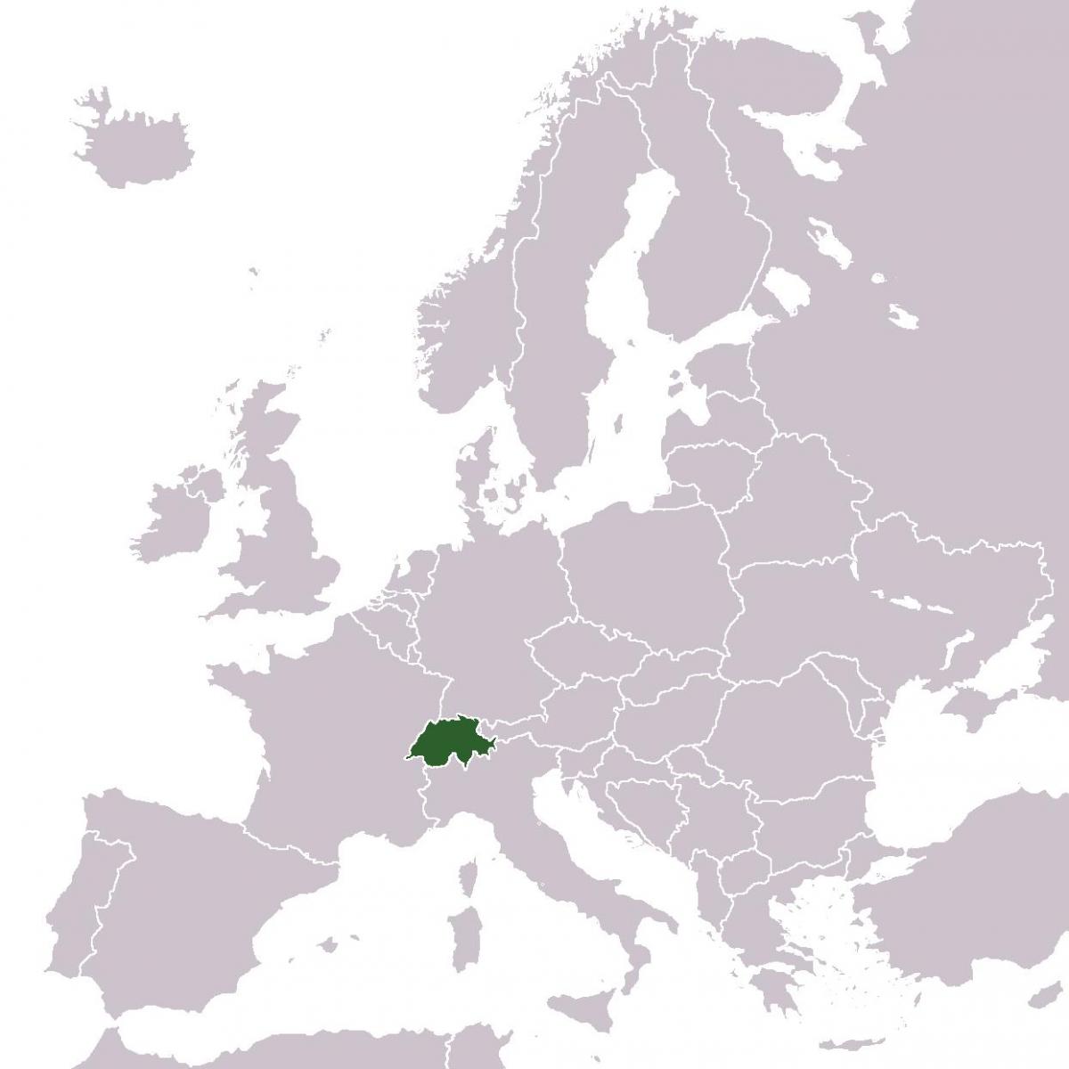 Швейцария расположение на карте Европы