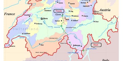 Карта улиц города Люцерн Швейцария