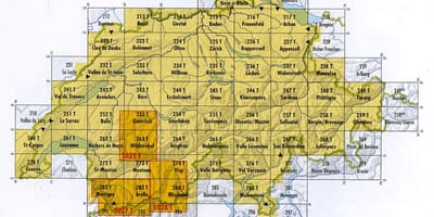 Карта Швейцарии Почтовый индекс