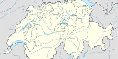 Карта Швейцарии векторная карта 