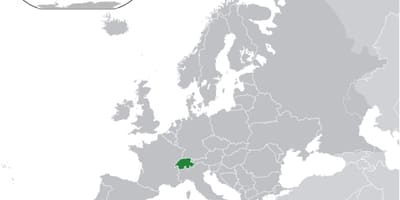 Швейцария на карте мира