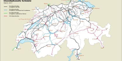 Карта Швейцарии порты