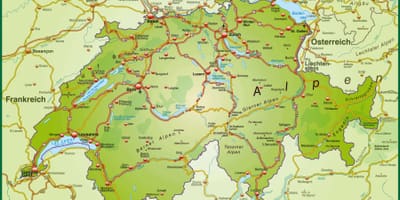 Карта улица карте Базеля, Швейцария