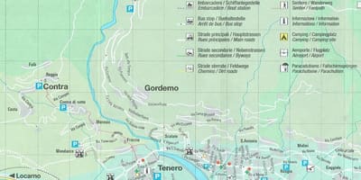 Карта кемпинг Швейцария