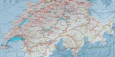 Карта сбб карте Швейцарии